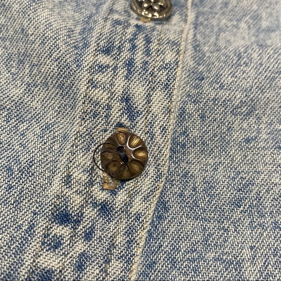 Styles to Go Acid Wash Jean Romper Sleeveless Size Medium - Picture 8 of 10